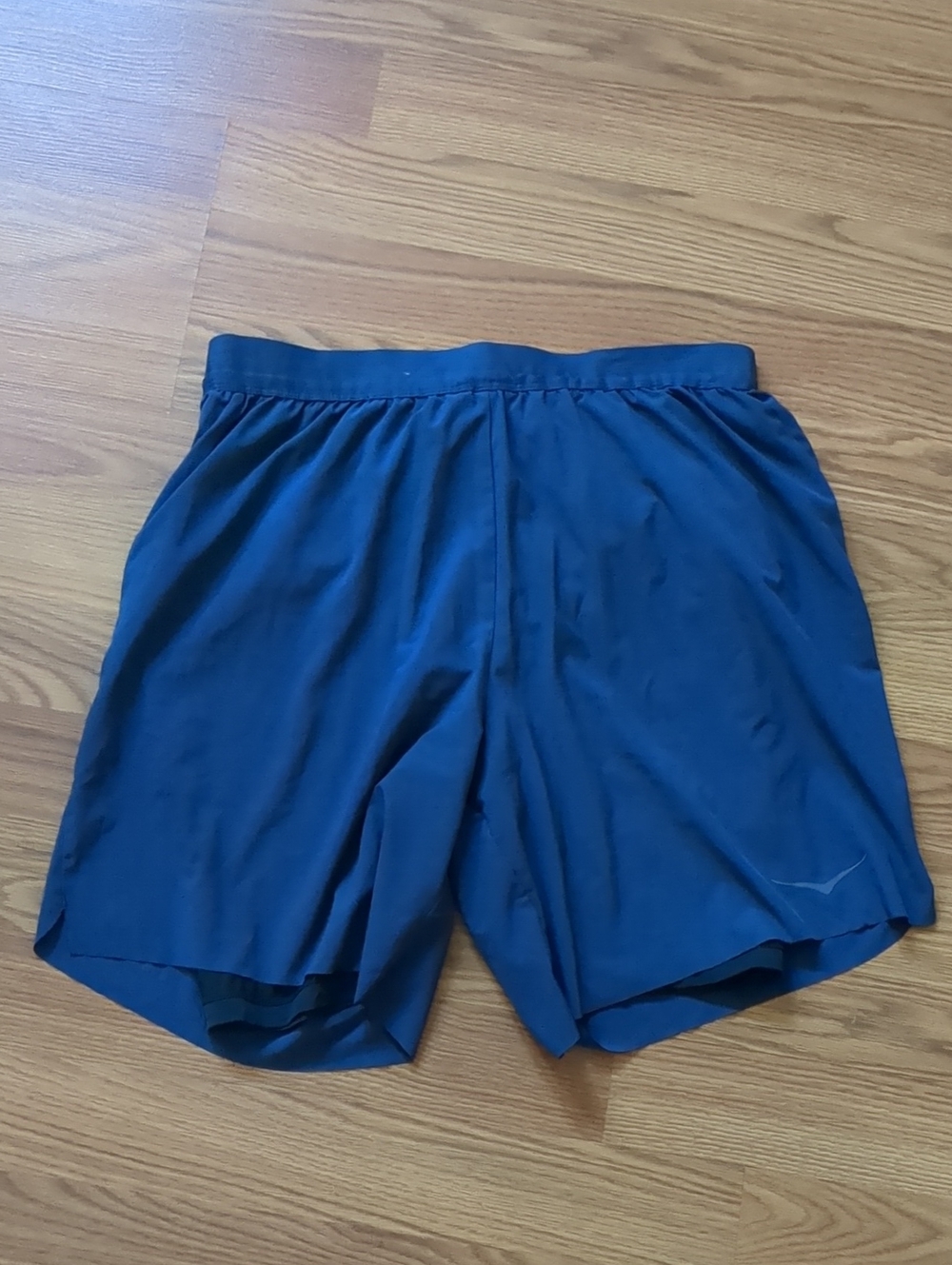 Hoka One One Men's Glide 7" 2-in-1 Running Shorts Blue S Bonded Hem